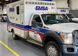 EMSA  Ambulance on site for furthe