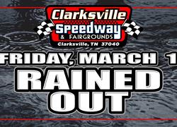 Friday's action rained out