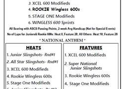 6/10/23 Slingshot Super National, $500 to Win (w/24 cars), Gen Adm Special: Pack the Car $20