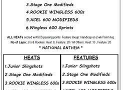 5/20/23 Schedule of Events-XCEL 600 Tour, Seniors&Vets $3,SPIN to Win!