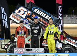 Joe B Miller Earns Checkers with POWRi 410 Outlaw Sprints at Lake Ozark Speedway