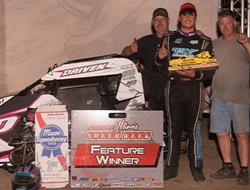 Tyler Kuykendall Tames Macon Speedway in POWRi Out