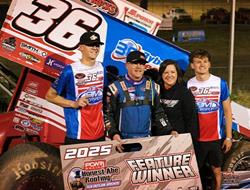 Jason Martin Runs Away with POWRi 410 Outlaw Sprin