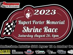 NEXT EVENT: 2023 Rupert Porter Memorial Shrine Rac