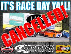 Tonight's Race 3-31-17 Has Been Cancelled!