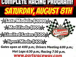 PRP is RACING Saturday - August 8, 2020