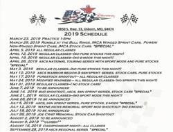 2019 Schedule Set for US 36 Raceway