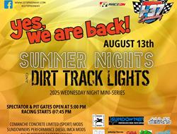 yes, we are back!  August 13th!