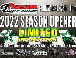NEXT EVENT: AMS 2022 Season Opener Friday March 25