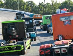 The American Big Rigs under the lights at AMS!