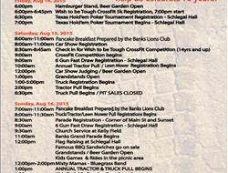 Banks Tractor & Truck Pull Weekend Information