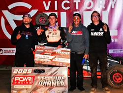Gavin Miller Perfect with POWRi National Midget Le
