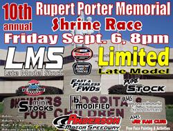 NEXT EVENT: 10th Annual Rupert Porter Memorial Shr