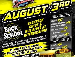 August 3rd.... Going Back, Back, Back to School!