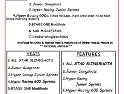 5/3/25 WINGLESS 600 Sprint Special $500 to Win! Ge
