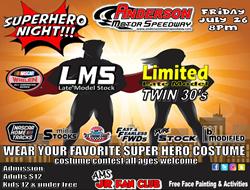 NEXT EVENT: Super Hero Night  LMS + LLM Twin 30's