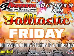 NEXT EVENT: Falltastic Friday October 9th 8pm