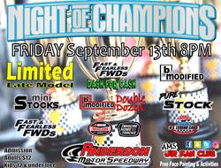 NEXT EVENT: Night Of Champions Friday Sept. 13, 8p