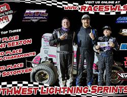 Brent Sexton Secures Wingless POWRi SWLS Feature W