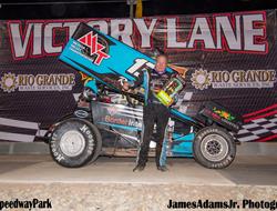 Royal Jones Wins POWRi Vado Wing Sprint Feature