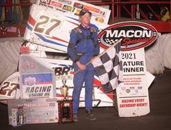 Barker Earns First Career POWRi Win