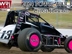 Chase Howard 2024 POWRi Wingless Auto Racing Sprin