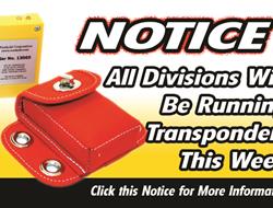 Transponders will be used in all Divisions 11-13-2