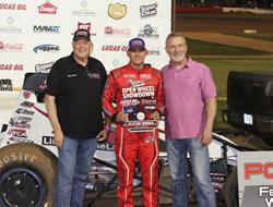 Chase Johnson Claims Checkers at Lucas Oil Speedwa