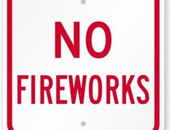 NO FIREWORKS AT SSP ON 9-13; REGULAR TICKET PRICES
