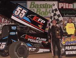 Kenny Potter Wins Lake Ozark POWRi RaceSaver Super