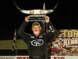 White is alright in IMCA Stock Car debut, tops Lon