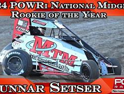 Gunnar Setser Scores 2024 POWRi National Midget Le