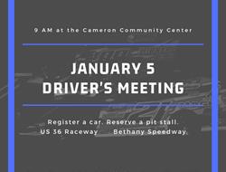 Driver's Meeting Set for January 5, 2019