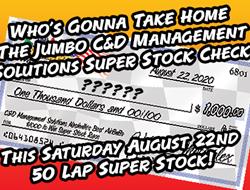 Saturday August 22nd $1,000 to Win Super Stock Rac