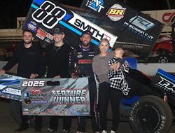 Tanner Thorson Triumphs with POWRi 410 Outlaw Spri