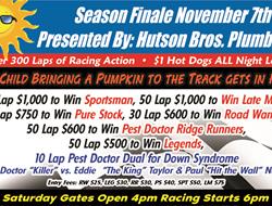 Season Finale November 7th Presented by: Hutson Br