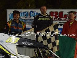7/9/22 Wingless 600 Sprints Results