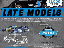 June 3rd, Late Models return for the $1,000 payout