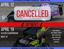 US 36 Raceway Cancels Racing for Friday, April 12