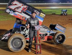 STAMBAUGH STEERS TO USCS/GLSS SPRINT CAR WIN AT I-