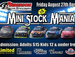 NEXT EVENT: Mini Stock Mania Friday August 27th 8p
