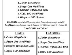 7/22/23 XCEL 600 Modified Tour,All Divisions Sched