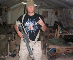 Cory Burgett- United States Marines. This picture was taken while Cory was in Afghanistan!
