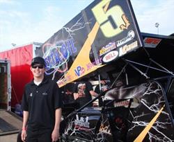 Jamie and his 305 sprint car before opening night!