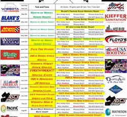 2025 Black Hills Speedway Schedule