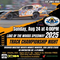 Next Event: Sunday, August 24 at 4pm - Season Points Championship