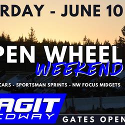 JUNE 10 - OPEN WHEEL WEEKEND!