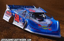 10th-place outing in Buckeye Spring 50 at Atomic with Lucas Oil Late Model Dirt