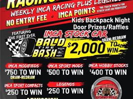 Bald Tire Bash, Racing for Autism, Kids’ Backpack Night headline busy night Aug. 7 at The Bullring