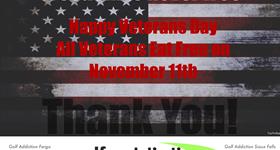 Happy Veterans Day! All Veterans eat free today at